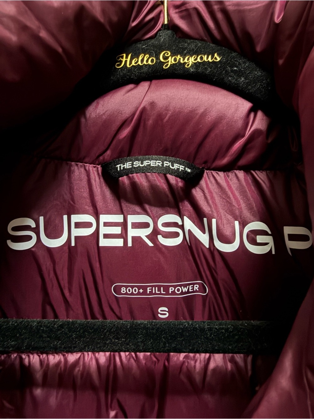 Aritzia Burgundy Iridescent Superpuff Jacket - Picture 3 of 10